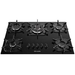 FOGÃO COOKTOP MUELLER TRIPLA CHAMA 5 BOCAS PRETO