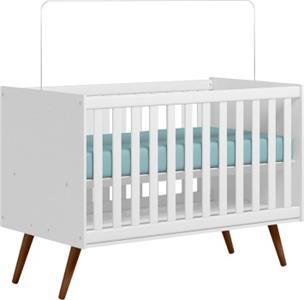 BERÇO QMOVI ENCANTO MINI CAMA RETRO BRANCO REF.3820