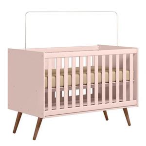 BERÇO QMOVI ENCANTO MINI CAMA RETRO ROSA REF.3820