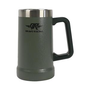 CANECA TÉRMICA BRAVO RACING 710ML INOX VERDE