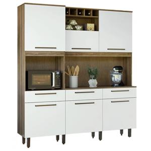 COZINHA BATROL VENEZA 6 PORTAS 3 GAVETAS 08.7037.66 CINAMOMO/OFF WHITE