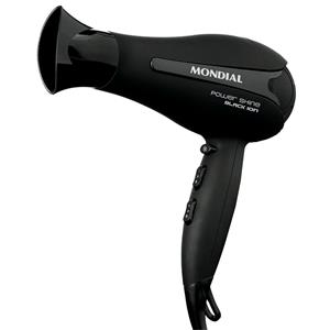 SECADOR DE CABELO MONDIAL SC-13/E-12 PRETO/VERMELHO 127V