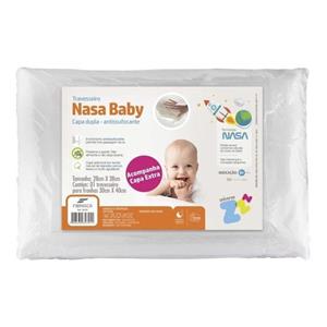 TRAVESSEIRO FIBRASCA NASA BABY CAPA DUPLA ANTI-SUFOCANTE