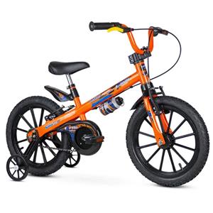 BICICLETA INFANTIL EXTREME NATHOR ARO 16 LARANJA/PRETO