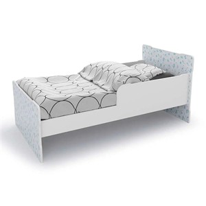 CAMA INFANTIL BATROL NEW BABY 10.9207.08 BRANCO/GRAVURAS AZUL