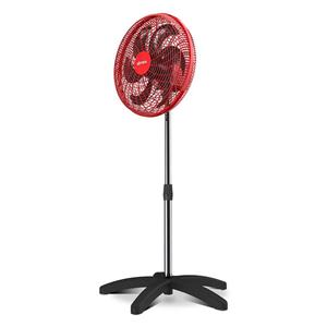 VENTILADOR DE COLUNA OSCILANTE DOMINA 50CM VERMELHO 127V