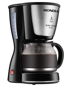 CAFETEIRA ELÉTRICA MONDIAL DOLCE AROME C-32-32X PRETO/INOX 127V