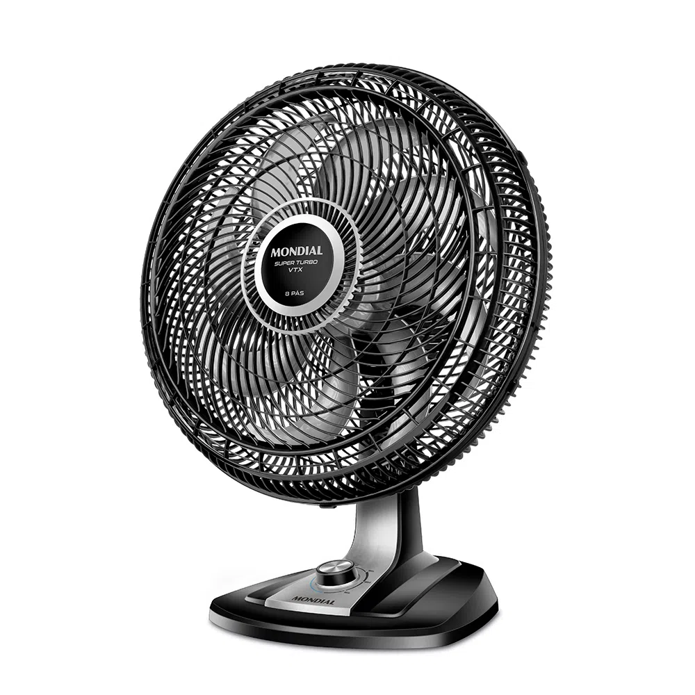 VENTILADOR DE MESA MONDIAL TURBO VTX-50 8 PÁS 50CM PRETO 127V