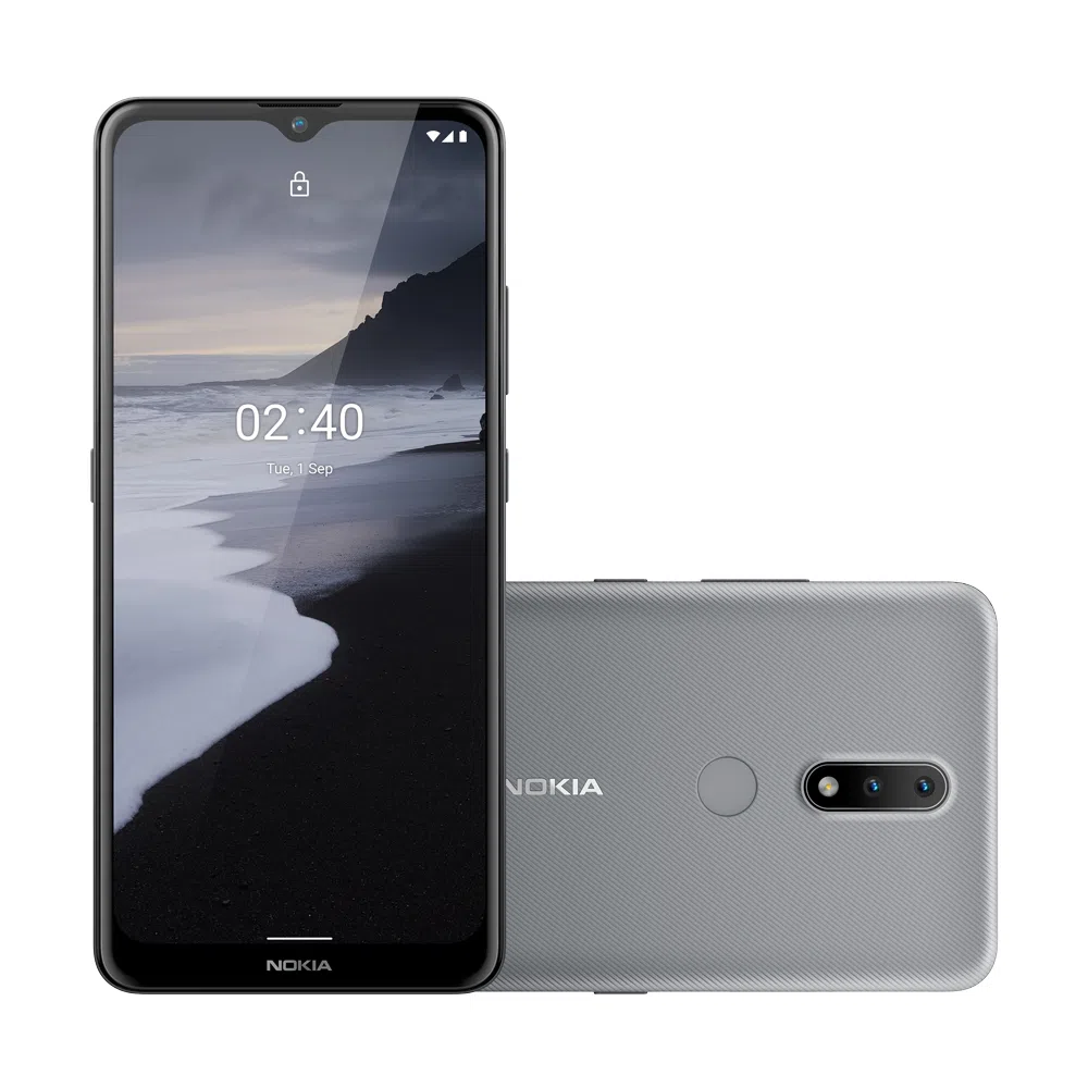 SMARTPHONE NOKIA 2.4 NK015 4G 3GB/64GB TELA HD CINZA