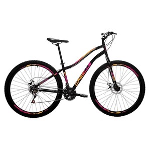 BICICLETA COLLI CAZELLE VENEZA ARO 29 FREIO A DISCO 21 MARCHAS PINK/LARANJA